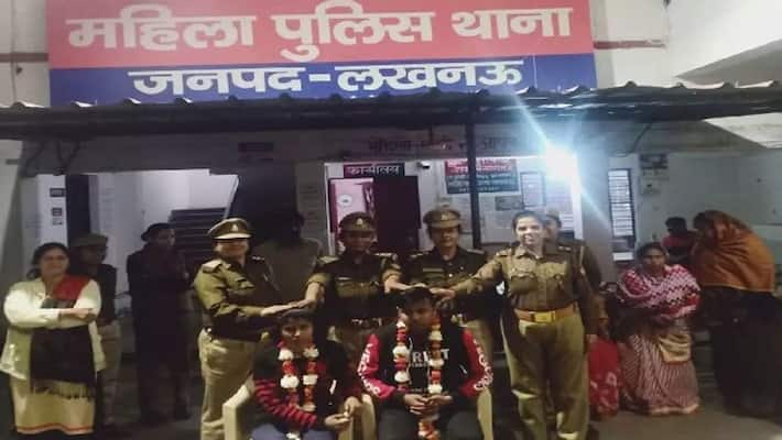 Lover couple's family members were not ready, police got married in police station asa Lover couple's family members were not ready, police got married in police station asa