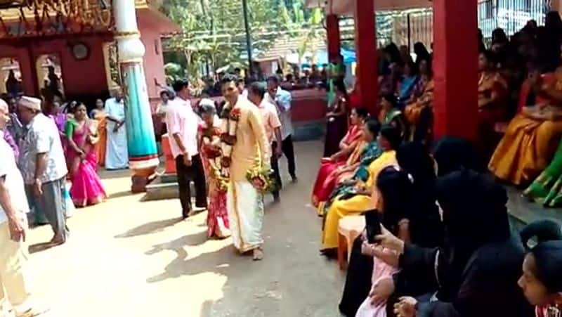 Muslim couple conducts wedding of adopted girl in Hindu temple