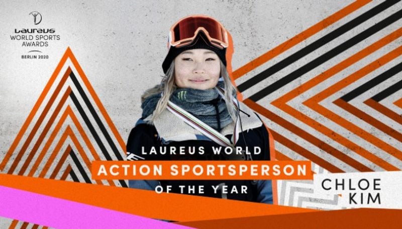 Laureus World Action Sportsperson of the Year: Chloe Kim. Chloe won gold medals in the World Championship halfpipe and X Games Superpipe. In her early career, the 19-year-old has already won five X Games gold medals, an Olympic gold, World Championship gold and she’s now a double Laureus Award winner after her Action Sportsperson win in 2019