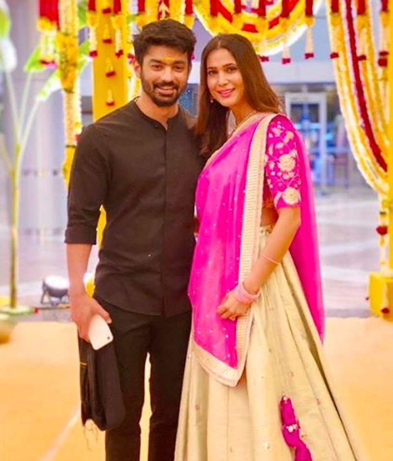 actor biggboss mahat celebrate birthday for his year her wife photo gallery