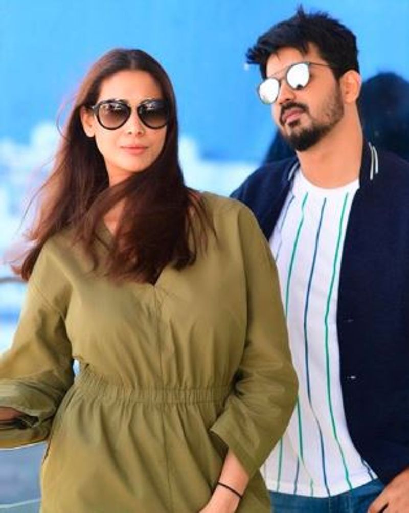 actor biggboss mahat celebrate birthday for his year her wife photo gallery