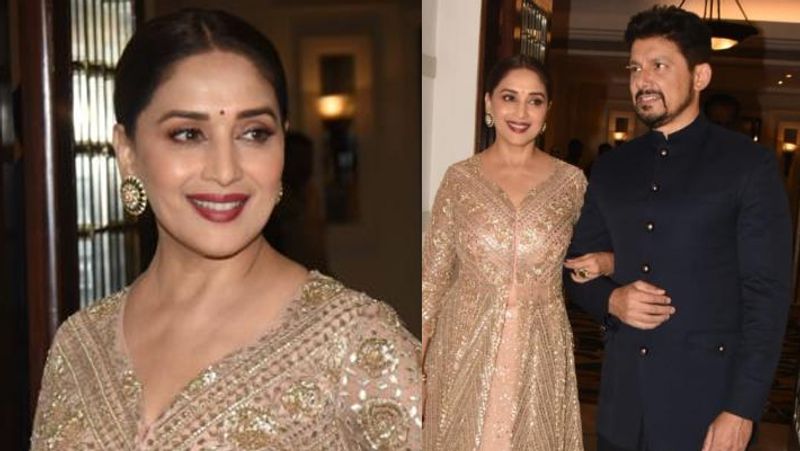 সেটের মধ্যে একটি থাম ভেঙে পড়েছিল। একটুর জন্য বেঁচে গিয়েছিলেন মাধুরী।