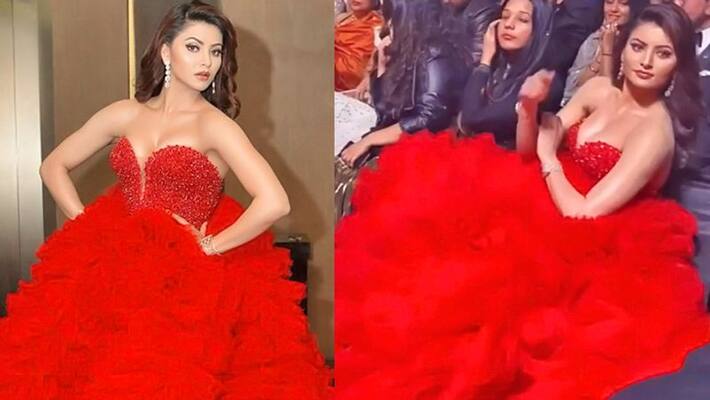 Urvashi rautela trolled for wearing heavy gown Urvashi rautela trolled for wearing heavy gown
