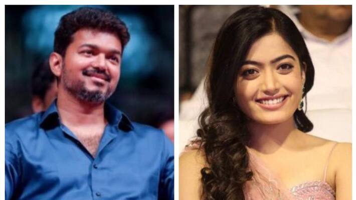Actress Rashmika mandanna Have a crush on Thalapathy Vijay Actress Rashmika mandanna Have a crush on Thalapathy Vijay