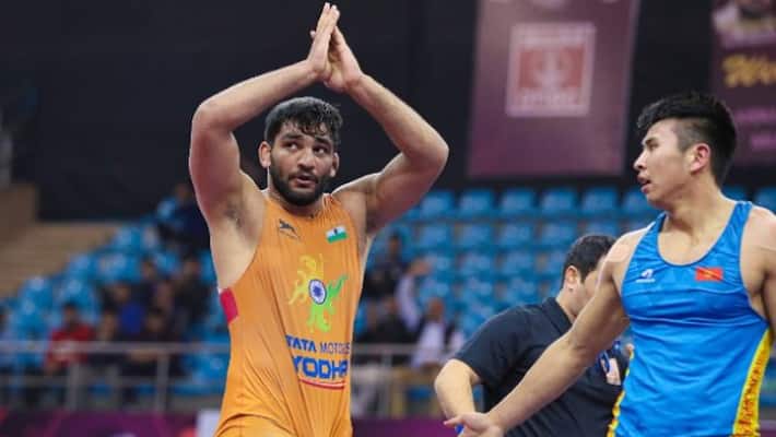 Asian Wrestling Championship India Sunil Kumar scripts history Delhi Asian Wrestling Championship India Sunil Kumar scripts history Delhi