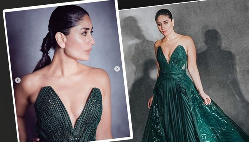 He had said that Kareena ties her hair into a ponytail and wears a plain t-shirt with loose, striped pyjamas. 