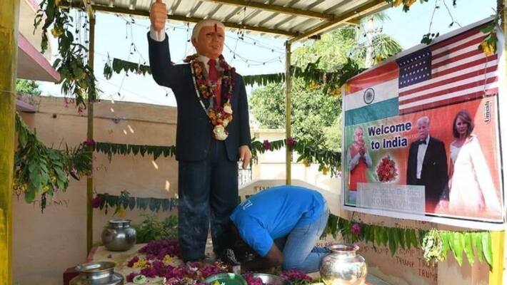 'Donald Trump appeared in my dream', says Telangana man who worships his statue 'Donald Trump appeared in my dream', says Telangana man who worships his statue
