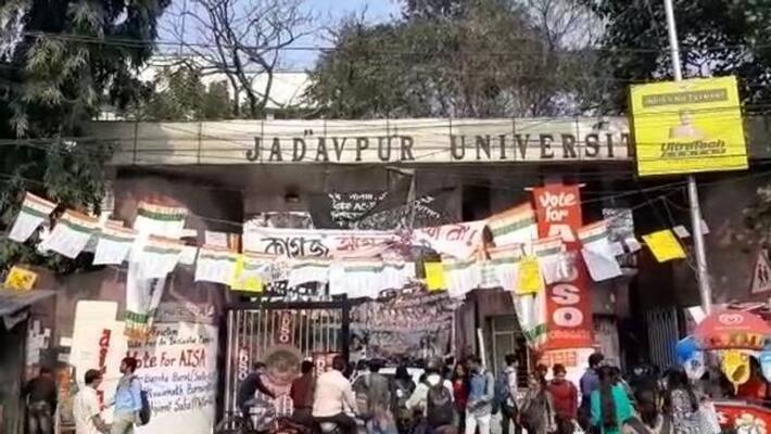 Students election starts at Jadavpur University in Kolkata Students election starts at Jadavpur University in Kolkata
