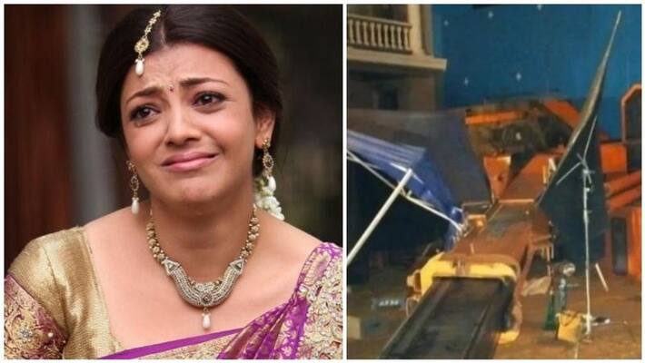 actress kajal agarwal twit for indian 2 movie accident and share condolence actress kajal agarwal twit for indian 2 movie accident and share condolence
