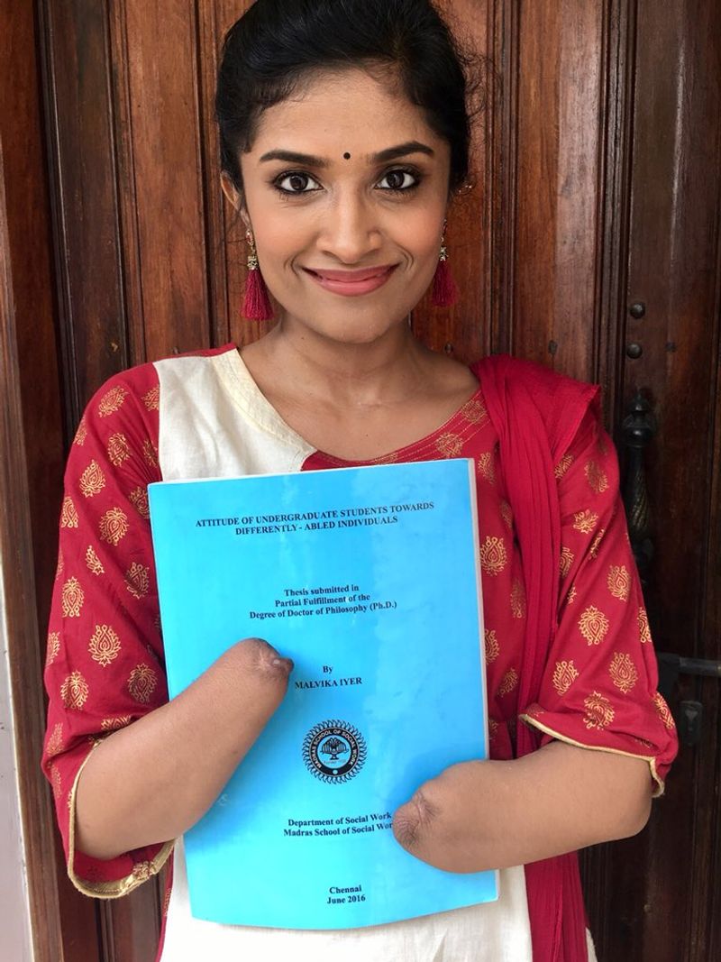 ಆದರೆ ಇದರಿಂದ ಎದೆಗುಂದದ ಮಾಳವಿಕಾ ಎಲ್ಲವನ್ನೆದುರಿಸಿ ಇಂದು ಪಿಎಚ್ಡಿ ಮುಗಿಸಿದ್ದಾರೆ. ಮೆಡಿಕಲ್ ಶಿಕ್ಷಣ ಪಡೆದು ವೈದ್ಯೆರಯಾಗಲು ಸಾಧ್ಯವಾಗದಿದ್ದರೂ, ಪಿಎಚ್ಡಿ ಮುಗಿಸಿ ಡಾಕ್ಟರ್ ಮಾಳವಿಕಾ ಅಯ್ಯರ್ ಆಗಿದ್ದಾರೆ.