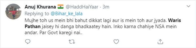 Twitter users got angry on Warish Pathan statement of Hindus kpn