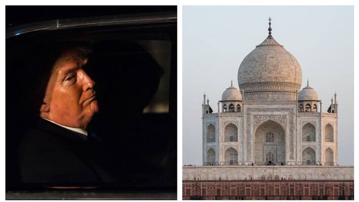 President of America Donald Trump will take ride of golf cart or special battery car during Taj visit President of America Donald Trump will take ride of golf cart or special battery car during Taj visit