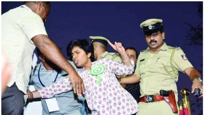 Police security to Amulya Leona's family, father says she joined with Muslims Police security to Amulya Leona's family, father says she joined with Muslims