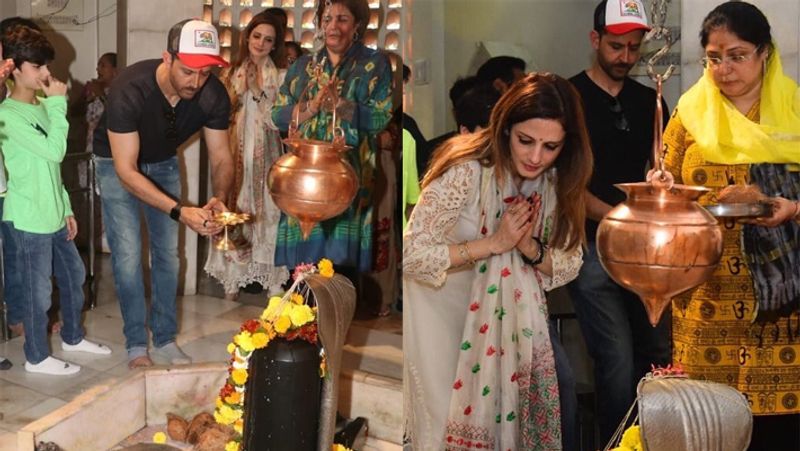 ऋतिक ने एक्स पत्नी सुजैन खान के साथ शिव मंदिर में पूजा की। दोनों की साथ वाली फोटोज देख लोग गुस्सा हो रहे हैं। एक ने पूछा- अगर हर जगह साथ ही रहना था तो फिर तलाक क्यों लिया। एक अन्य ने पूछा ये सुजैन हर जगह साथ क्यों रहती है?
