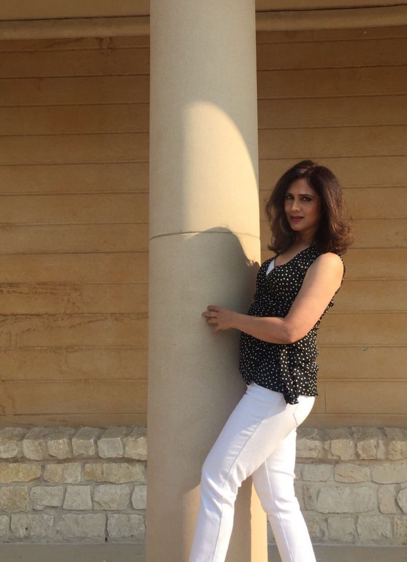 Duet movie actress Meenakshi Sheshadri recent photo pictures
