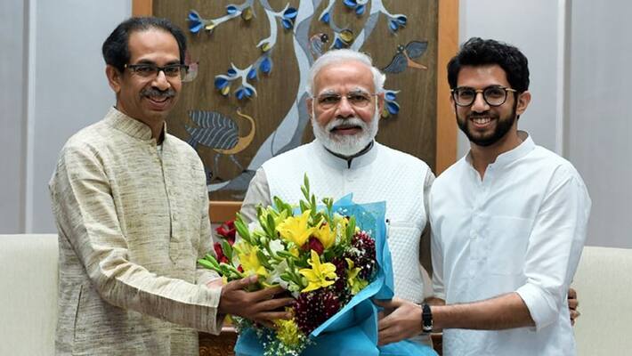Maharashtra CM Uddhav thackrey and his son Aditya thackrey meets PM Narendra modi kpm Maharashtra CM Uddhav thackrey and his son Aditya thackrey meets PM Narendra modi kpm