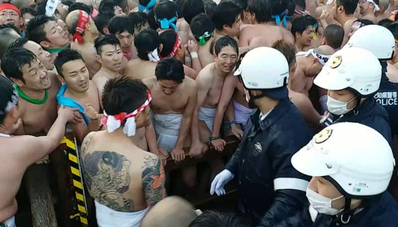 Naked Festival Thousands gather for Japan's annual 'Hadaka Matsuri'