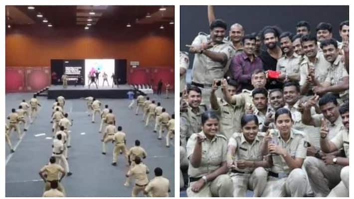 Bangalore cops beat the stress with Zumba Dance Bangalore cops beat the stress with Zumba Dance