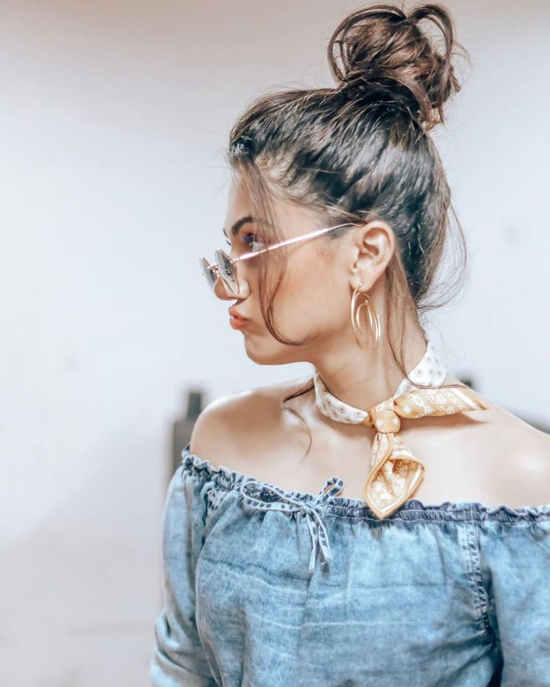 Taapsee look in butterfly dress