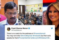 AAP shows its petty-mindedness blames Modi for decision to drop Kejriwals name during Melanias Delhi visit