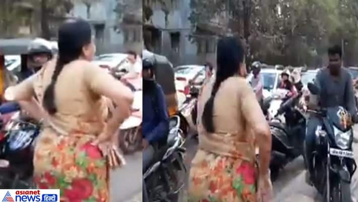 pune superwoman slams bikers riding on footpaths took stand video viral kpt pune superwoman slams bikers riding on footpaths took stand video viral kpt
