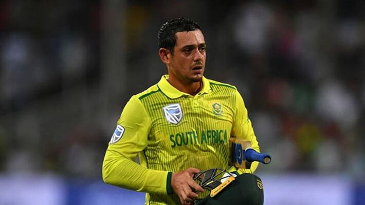 T20 World Cup 2021 SA vs WI Quinton de Kock pulls out of match after knee directive Report T20 World Cup 2021 SA vs WI Quinton de Kock pulls out of match after knee directive Report