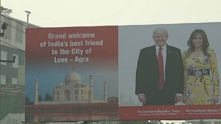 America President Donald Trump's visit to Agra ASA America President Donald Trump's visit to Agra ASA