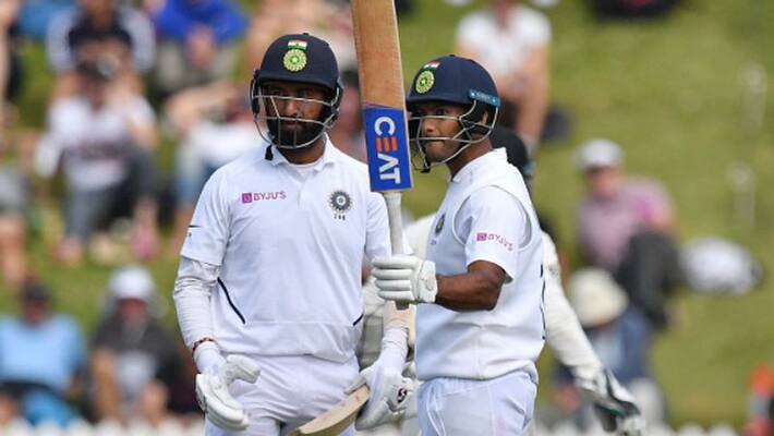 mayank agarwal scores half century in second innings of first test against new zealand mayank agarwal scores half century in second innings of first test against new zealand
