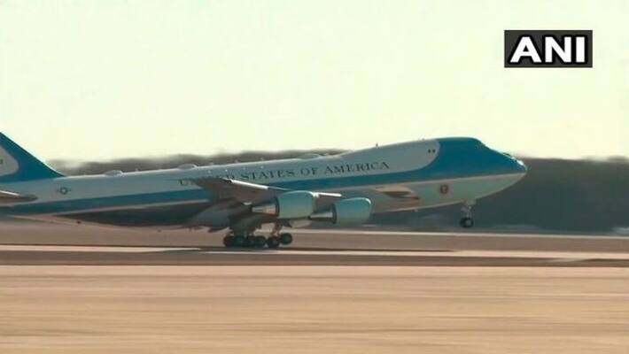 Donald Trump has departed from USA to reach India On Monday Donald Trump has departed from USA to reach India On Monday