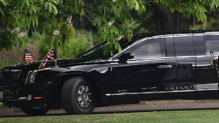 Trump's 'Beast' car not allowed, now Trump will go by small bus to see Taj Mahal asa Trump's 'Beast' car not allowed, now Trump will go by small bus to see Taj Mahal asa