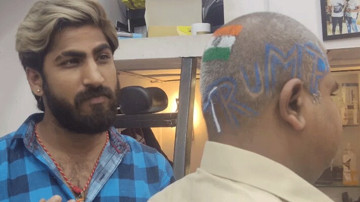 अमेरिकी राष्ट्रपति डोनाल्ड ट्रम्प का यह फैन जोधपुर का रहने वाला है। जिसका नाम मयंक छंगानी है।