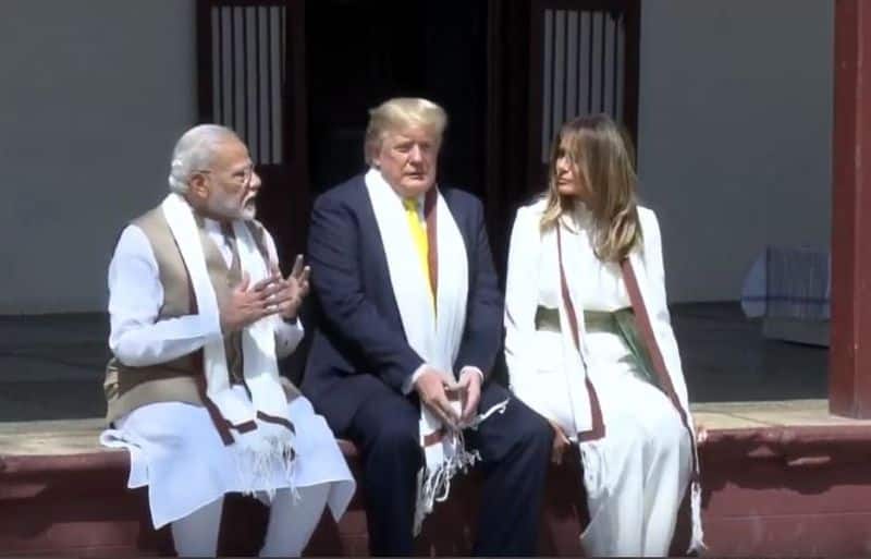 Exuding elegance, US President Donald Trump's wife Melania Trump and daughter Ivanka Trump arrived in Gujarat's Ahmedabad on Monday noon ahead of the 'Namaste Trump' event.