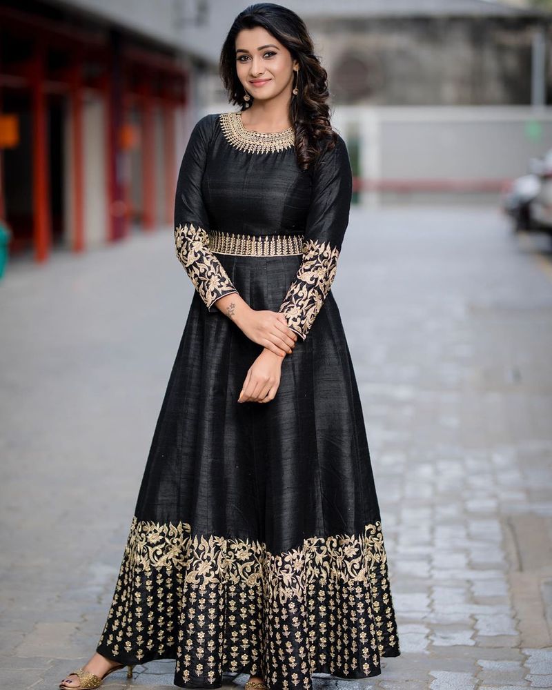 black dress modern priyabhavanishankar style