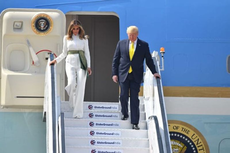 Donald Trump In Sabarmati Ashram In Ahmedabad