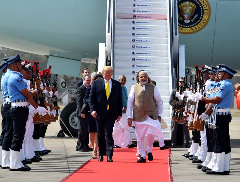 Donald Trump In Sabarmati Ashram In Ahmedabad