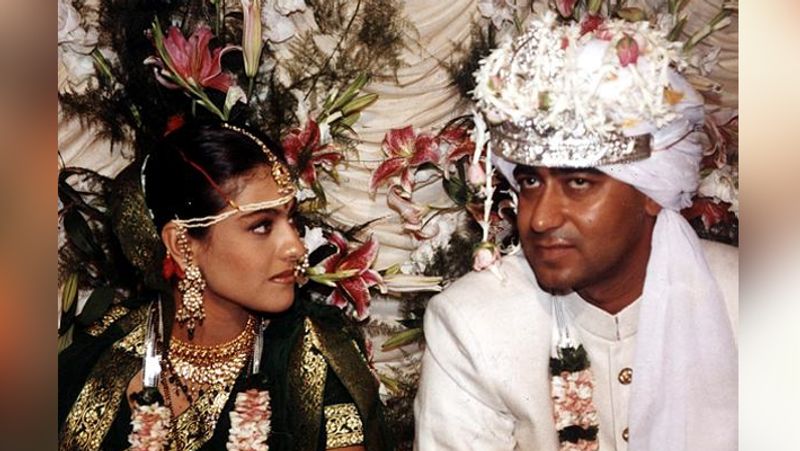 কাজলের বিয়ের ছবি। অজয়ের সঙ্গে তিনি সাত পাকে বাঁধা পড়েছিলেন, সেই ছবি প্রকাশ্যে আসতেই ভাইরাল।