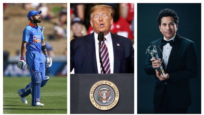 Donald Trump mentioned Sachin Tendulkar-Virat Kohli during mega event at Motera Stadium Donald Trump mentioned Sachin Tendulkar-Virat Kohli during mega event at Motera Stadium