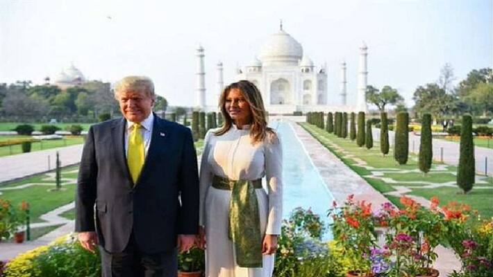 The Trumps admire, pose at iconic Taj Mahal The Trumps admire, pose at iconic Taj Mahal