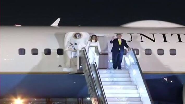 PM Modi and US President Trump speak at Namaste Trump at Motera Stadium, Ahmedabad KPP PM Modi and US President Trump speak at Namaste Trump at Motera Stadium, Ahmedabad KPP
