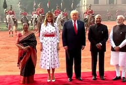 US President gets ceremonial welcome at Rashtrapati Bhavan