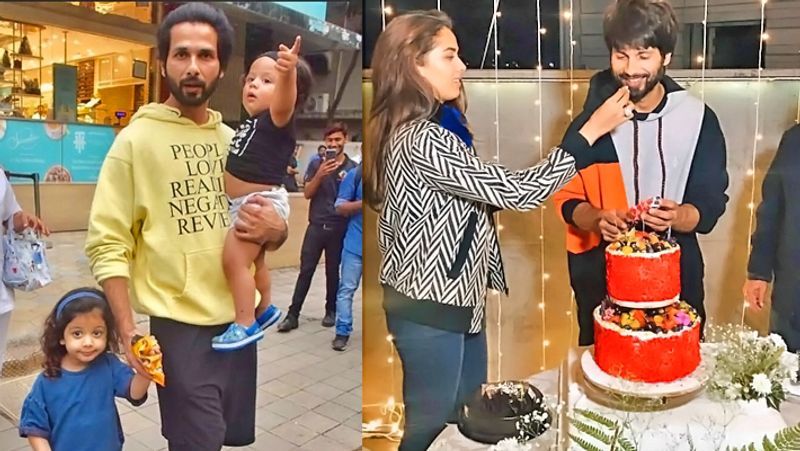 Shahid kapoor Birthday Celebration with Wife Mira and Father Pankaj Kapoor KPG