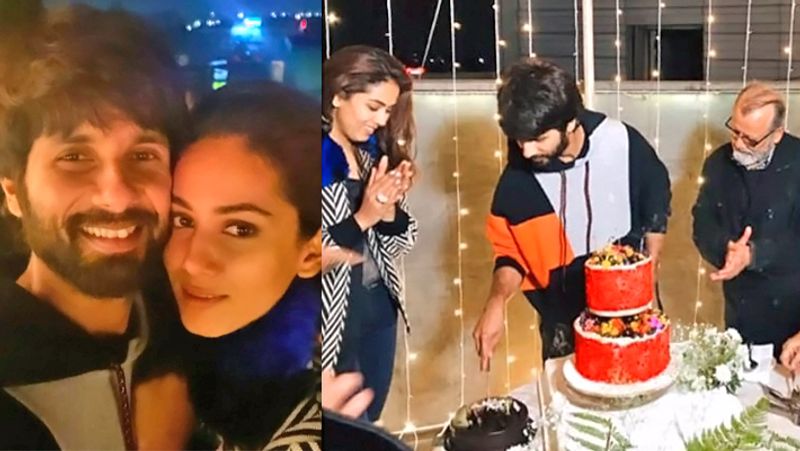 Shahid kapoor Birthday Celebration with Wife Mira and Father Pankaj Kapoor KPG