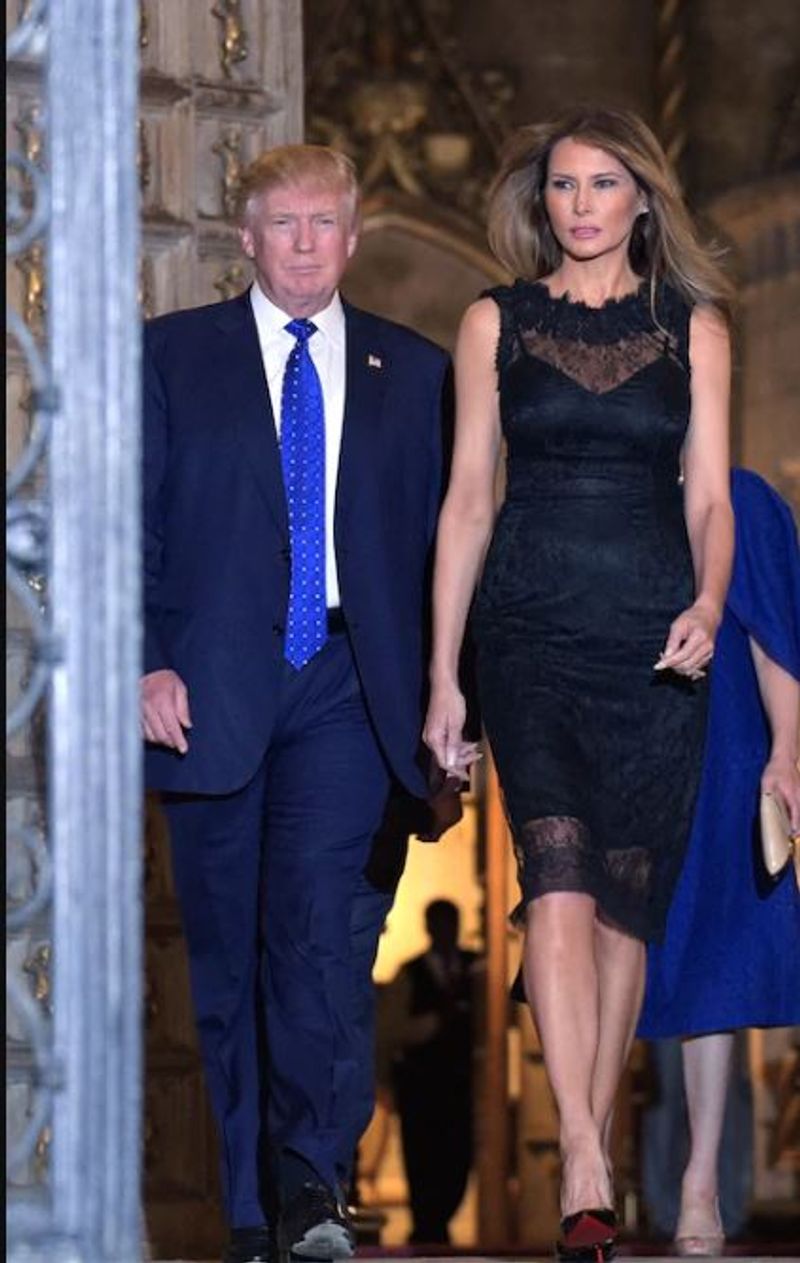 American President Donald Trump With Wife Melania Tour Visit Photos