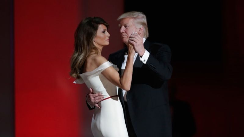 American President Donald Trump With Wife Melania Tour Visit Photos