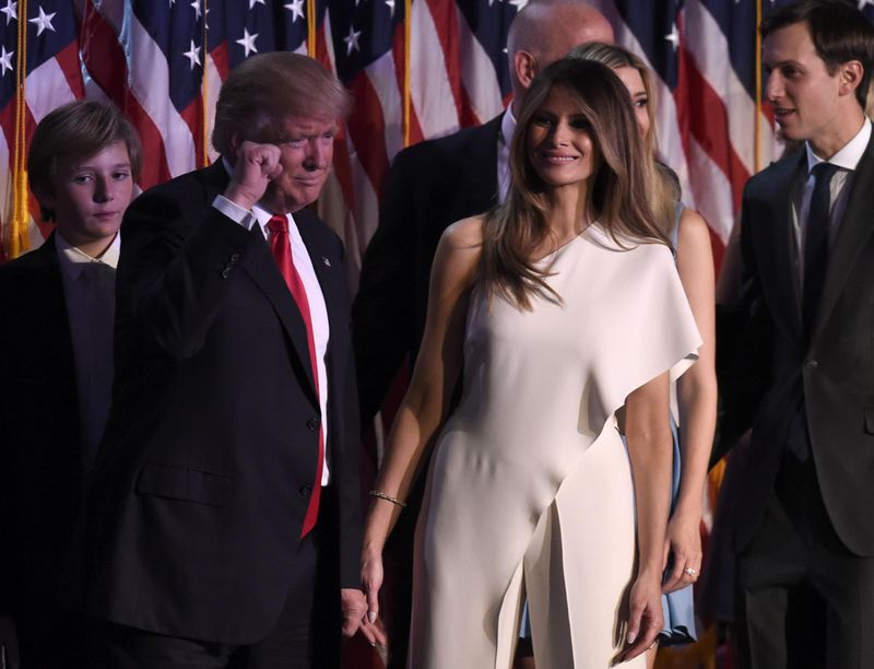American President Donald Trump With Wife Melania Tour Visit Photos
