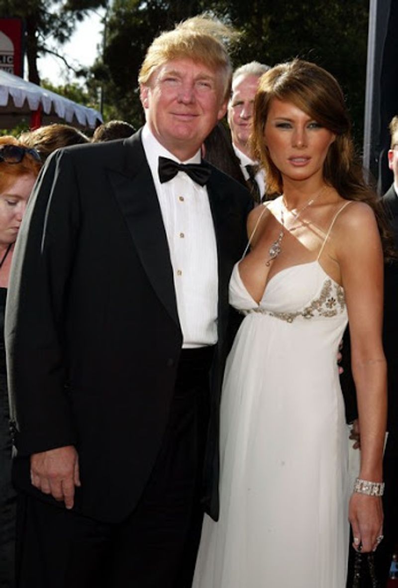 American President Donald Trump With Wife Melania Tour Visit Photos