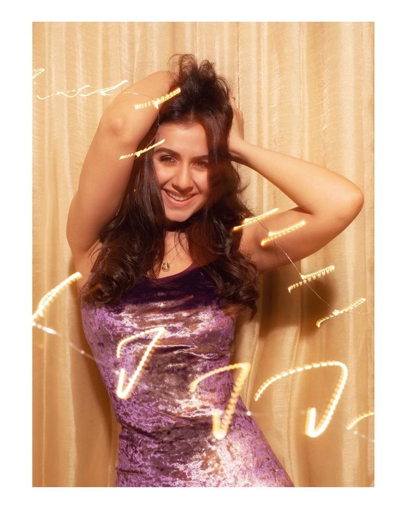 Nikki galrani hot photoshoot in variety dress