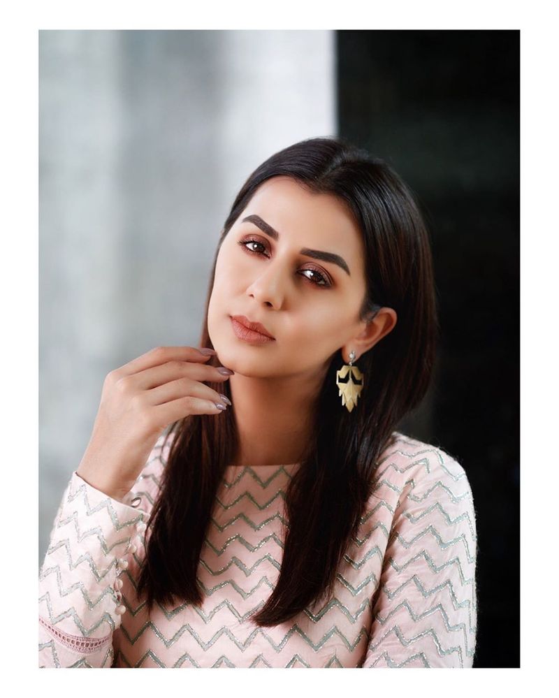 Nikki galrani hot photoshoot in variety dress