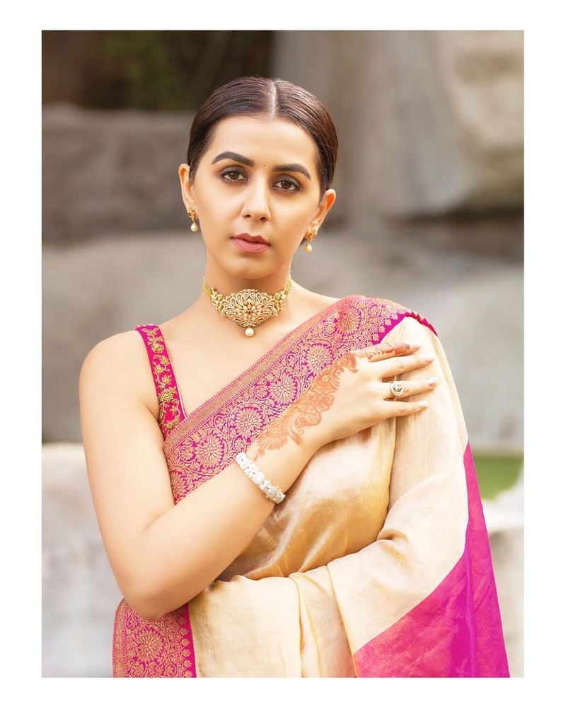 Nikki galrani hot photoshoot in variety dress
