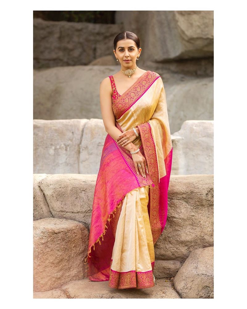 Nikki galrani hot photoshoot in variety dress